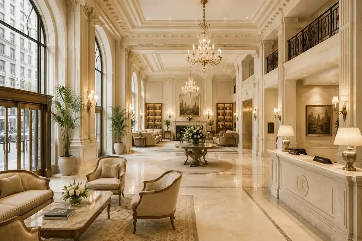 Elegante Hotel-Lounge